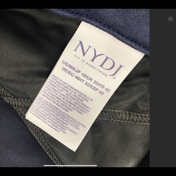 NWT NYDJ Alina skinny lift x tuck faux suede 16 - Picture 8 of 8